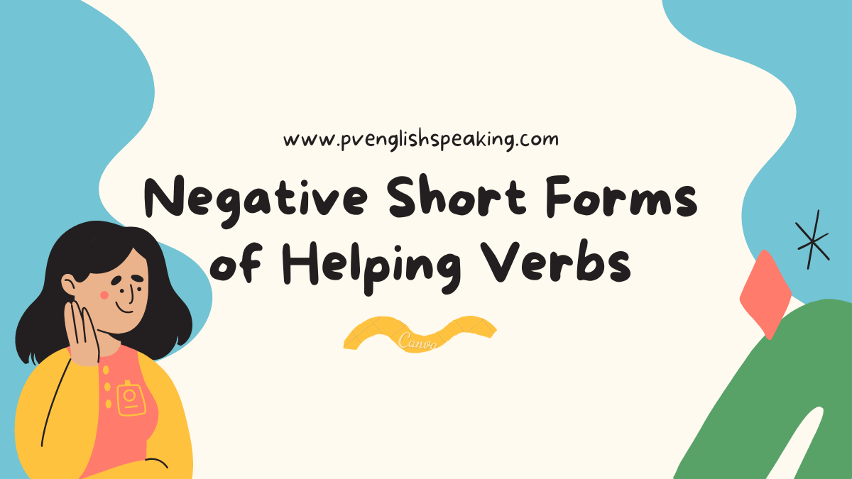 Short Forms of Helping Verbs